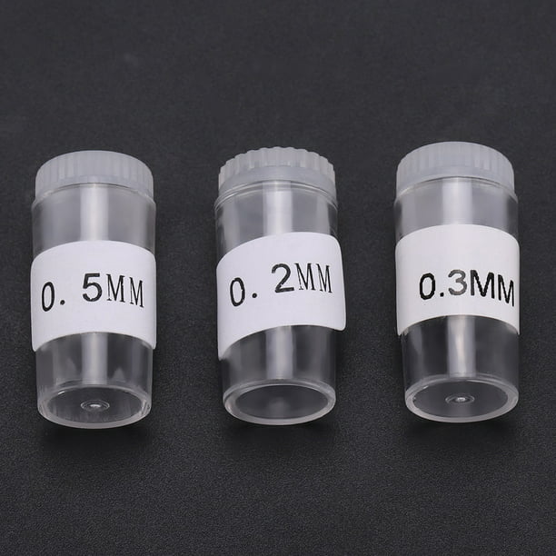 3Pcs 0.2mm 0.3mm 0.5mm Airbrush Nozzles and Needles Tips Replacement Accessory 